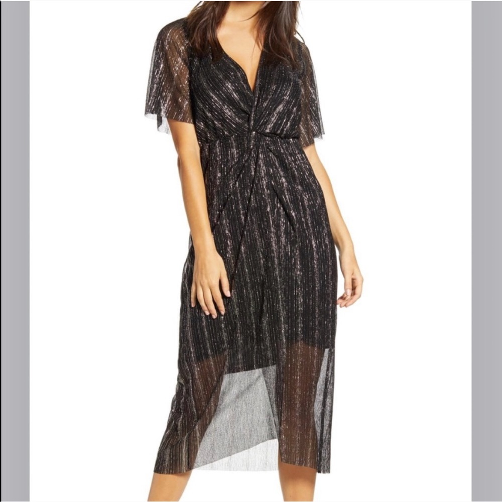Nordstrom black sparkle maxi dress - Picture 1 of 8